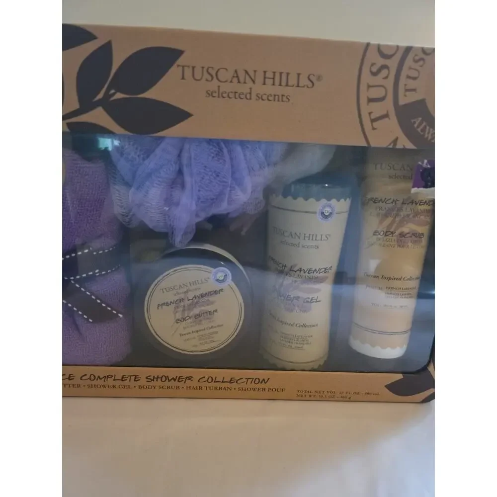 Tuscan Hills 5 Piece Aromatherapy Complete Shower Collection 27 oz Fl USA Seller